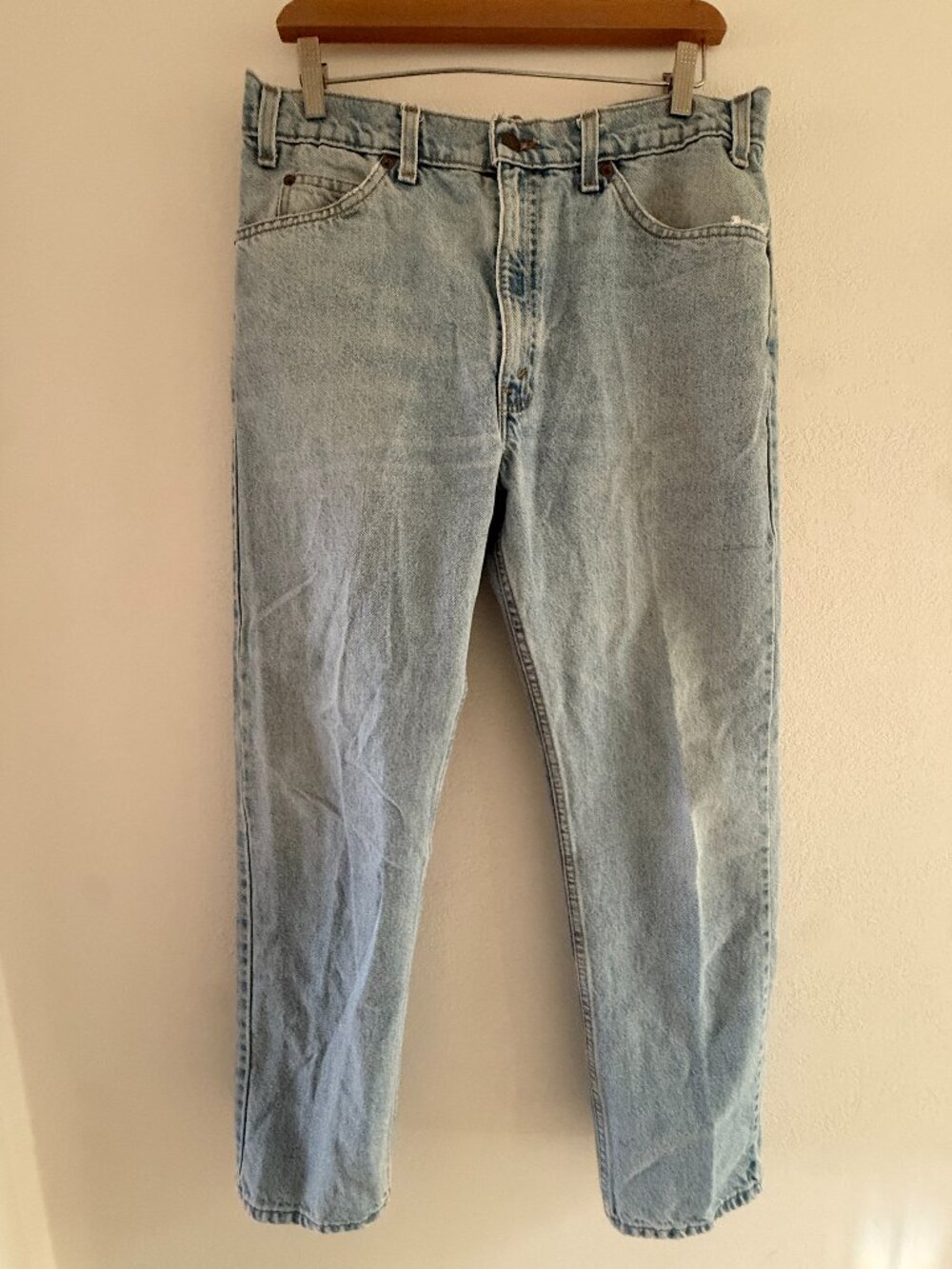 Levi’s Men's 505 Jeans 34x30 Light Wash Regular Fit Straight Leg